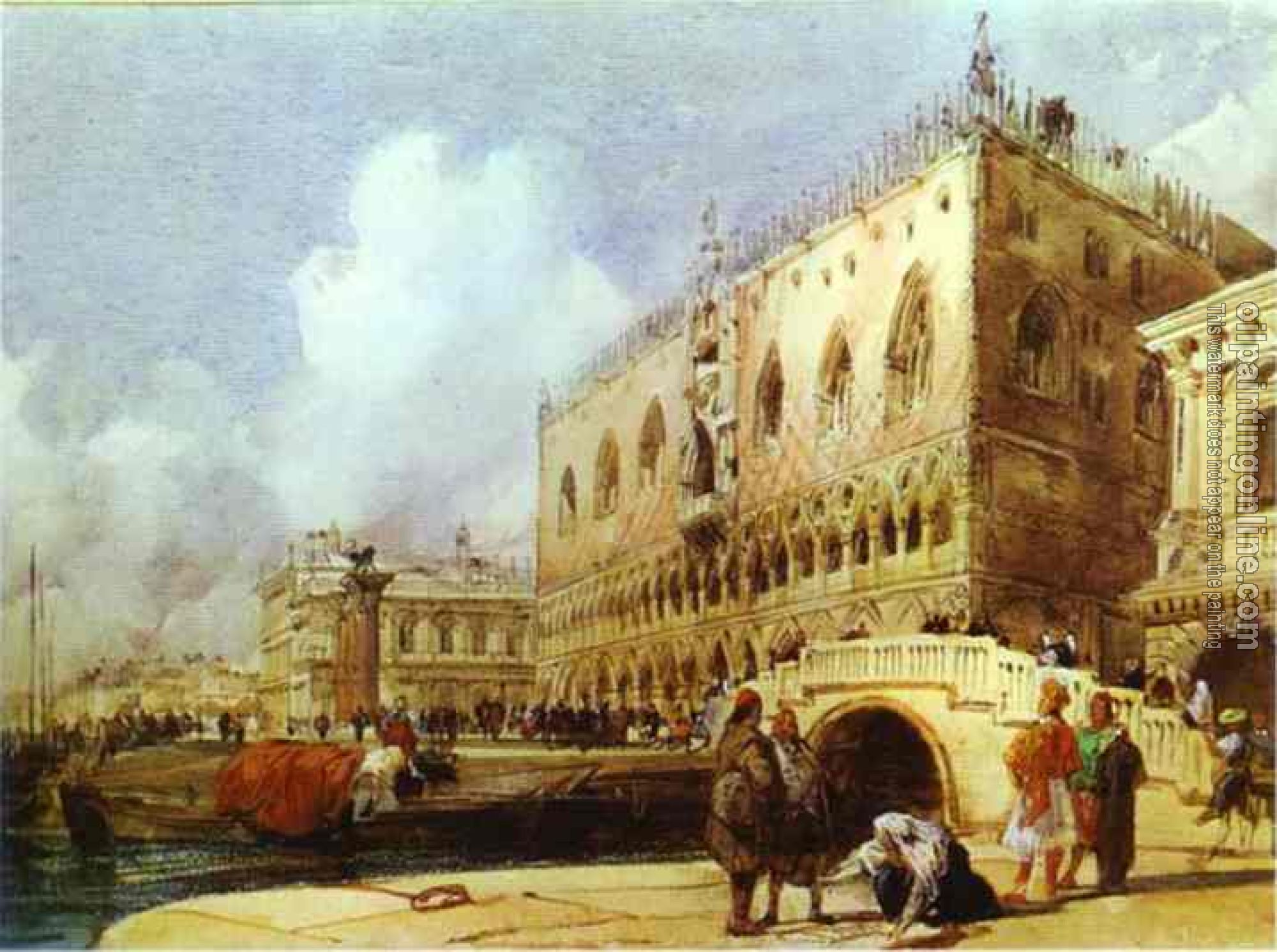 Richard Parkes Bonington - The Doge's Palace, Venice